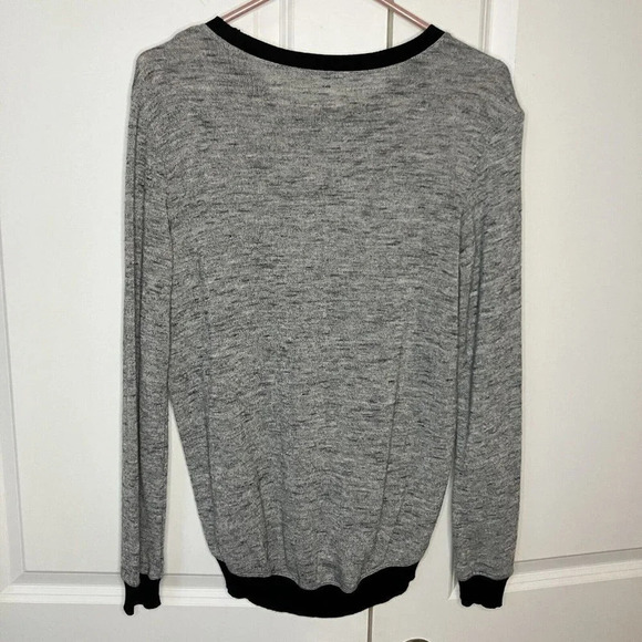 Wilfred Fine Knit Berri Heathered  Gray Sweater XS - Picture 5 of 6